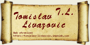 Tomislav Livazović vizit kartica